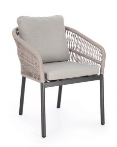 Bizzotto Galdana Καρέκλα Εξωτερικού Χώρου Ανθρακί/Χακί 62x66x88