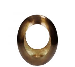 Zaros Κηροπήγιο Αλουμίνιο "Egg" Χάλκινο/Χρυσό 22x30 Κωδικός: : KAL-0037