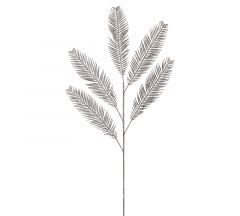 Zaros Χριστουγεννιάτικο Κλαδί Με Glitter Ασημί 94 Εκ. Κωδικός: AX668