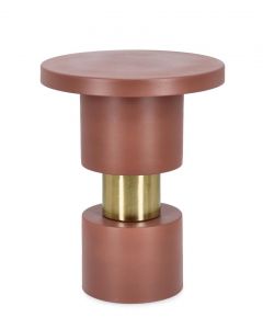 Bizzotto Mitul Βοηθητικό Τραπέζι Μεταλλικό Κεραμιδί Ø35x45