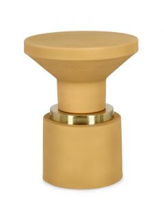 Bizzotto Mudit Βοηθητικό Τραπέζι Μεταλλικό Ώχρα Ø35x44