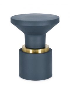 Bizzotto Mudit Βοηθητικό Τραπέζι Μεταλλικό Μπλε Ø35x44