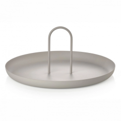 Zone Denmark Δίσκος Σερβιρίσματος Μεταλλικός Φ30x13,4 - Singles Warm Grey