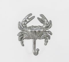 Zaros Κρεμάστρα "Κάβουρας" Μεταλλικός Ασημί 14x4,5x16,5 Κωδικός: ID245