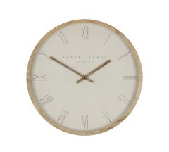 Zaros Ρολόι Τοίχου Μεταλλικό Natural 30 Εκ. Κωδικός: CL345
