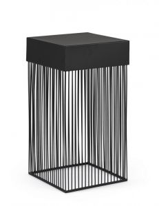 Bizzotto Yasline Βοηθητικό Τραπέζι Μεταλλικό Μαύρο 30x30x60
