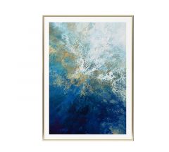 Zaros Μοντέρνος Πίνακας "Ακτή" Μπλε 60x80 Κωδικός: PI344