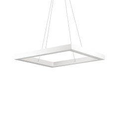 Ideal Lux Φωτιστικό Οροφής Led Αλουμινίου Λευκό 60x60 Oracle Square 245683
