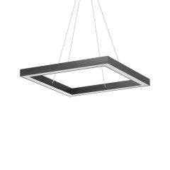 Ideal Lux Φωτιστικό Οροφής Led Αλουμινίου Μαύρο 60x60 Oracle Square 245690