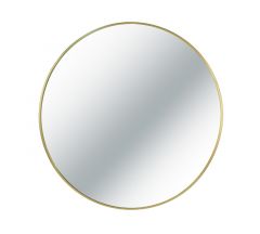 Zaros Καθρέπτης Τοίχου Αλουμινίου Στρογγυλός Χρυσός 60 Εκ. Κωδικός: JP104G