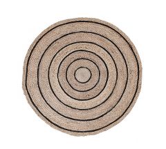 Zaros Στρογγυλό Χαλί Από Γιούτα 2 Σχέδια 90 Εκ. Κωδικός: HE240