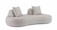 Bizzotto Cooper Καναπές Εξωτερικού Χώρου Γκρι Ανοιχτό 225x123x38