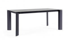 Bizzotto Otavio Τραπέζι Φαγητού Εξωτερικού Χώρου Ανθρακί 180x95x75