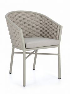 Bizzotto Margalida Καρέκλα Εξωτερικού Χώρου Γκρι 57x61x80