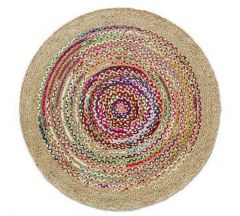 Zaros Χαλί Από Γιούτα Natural/Πολύχρωμο 150 Εκ. Κωδικός: GK127