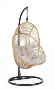 Bizzotto Martinica Κρεμαστή Πολυθρόνα Εξωτερικού Χώρου Ιβουάρ 87x70x121