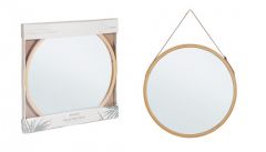 Bizzotto Desy Καθρέπτης Τοίχου Μπαμπού Natural Ø45