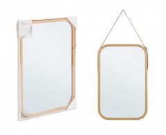 Bizzotto Desy Καθρέπτης Τοίχου Μπαμπού Natural 37x1,5x57