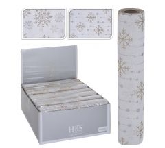 Zaros Χριστουγεννιάτικη Τραβέρσα Υφασμάτινη Εκρού 270x28x5 Κωδικός: YL155