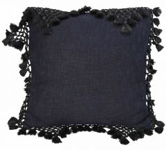 Zaros Μαξιλάρι Μακραμέ Μαύρο 45x45 Κωδικός: KAL-0541