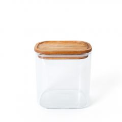 Espiel Δοχείο Γυάλινο 900 ml Με Ξύλινο Καπάκι Κωδικός: DOP207K6