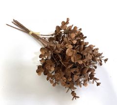 Zaros Τεχνητό Μπουκέτο Ευκάλυπτου Ματ Χάλκινο 36 Εκ. Κωδικός: AX752