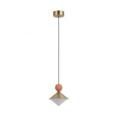 Zambelis Lights Φωτιστικό Οροφής Led Κεραμικό/Γυάλινο Χρυσό/Ροζ 25100