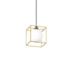 Ideal Lux Φωτιστικό Οροφής Μεταλλικό Χρυσό 12x12 Εκ. Lingotto Sp1