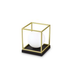 Ideal Lux Επιτραπέζιο Φωτιστικό Μεταλλικό Χρυσό 18,5x22 Εκ. Lingotto Tl1 Small
