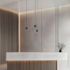 Zambelis Lights Pendant Led Light 7W 3000K Sandy Black 25137