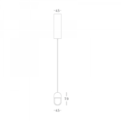 Zambelis Lights Pendant Led Light 7W 3000K Sandy White 25139