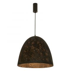 Zambelis Lights Φωτιστικό Οροφής Μεταλλικό/Υφασμάτινο Μαύρο Ø50 Εκ. 25175