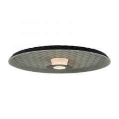 Zambelis Lights Πλαφονιέρα Led 13W 3000K Με Acoustic Panel Μαύρη Ø45 Εκ. 25177