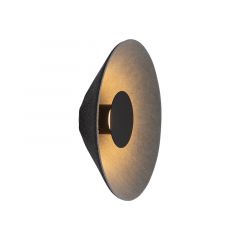 Zambelis Lights Επιτοίχιο Φωτιστικό Led 6W Με Acoustic Panel Μαύρο/Γκρι Ø33,5 Εκ. 25178