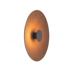 Zambelis Lights Επιτοίχιο Φωτιστικό Led 6W Με Acoustic Panel Μαύρο/Καφέ Ø50 Εκ. 25179