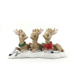 Zaros Χριστουγεννιάτικα Eλαφάκια Polyresin Πολύχρωμα 28x13,2x14 Κωδικός: XM789