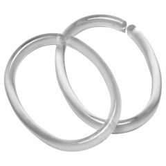 Sealskin CLIPS Κρίκοι Κουρτίνας Μπάνιου Πλαστικοί Σετ 12 Τμχ I Transparent