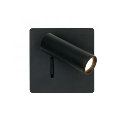 Zambelis Lights Χωνευτή Απλίκα Led Μεταλλική Μαύρη 8,6x8,6 Εκ. 25281