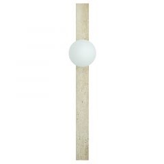 Zambelis Lights Απλίκα Τοίχου Γυάλινη/Πέτρινη Natural 25315