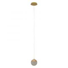 Zambelis Lights Φωτιστικό Οροφής Led Αλουμινίου Χρυσό Ματ Ø12 Εκ. 25323