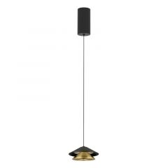 Zambelis Lights Pendant Led Light 7W Sandy Black-Brushed Gold 25347