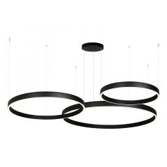 Zambelis Lights Φωτιστικό Οροφής Led Αλουμινίου Μαύρο 174W 3000K 25375 - Dimmable