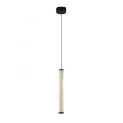 Zambelis Lights Pendant Led Light 15W 3000K Triac Alabaster- Black 2540