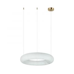 Zambelis Lights Φωτιστικό Οροφής Led Αλάβαστρο Μπρονζέ Ø34 25W 3000K 2542 - Dimmable