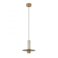 Zambelis Lights Pendant Led Light 7W 3000K Alabaster- Bronze 2549