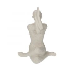 Zaros Διακοσμητική Φιγούρα Yoga Polyresin Εκρού 24 Εκ. XET-9642