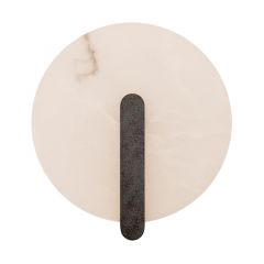 Zambelis Lights Επιτοίχιο Φωτιστικό Led Αλάβαστρο Μαύρο 5W 3000K 2553