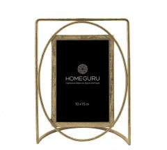 Zaros Κορνίζα Μεταλλική Αντικέ Χρυσή 10x15 Εκ. HT639