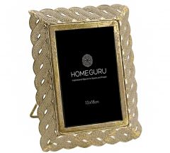 Zaros Κορνίζα Μεταλλική Αντικέ Χρυσή 13x18 HT642