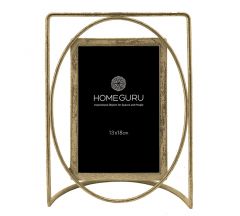 Zaros Κορνίζα Μεταλλική Αντικέ Χρυσή 13x18 Εκ. HT640